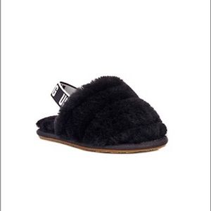 Ugg Kids Fluff Yeah Sheepskin Slingback Slippers
